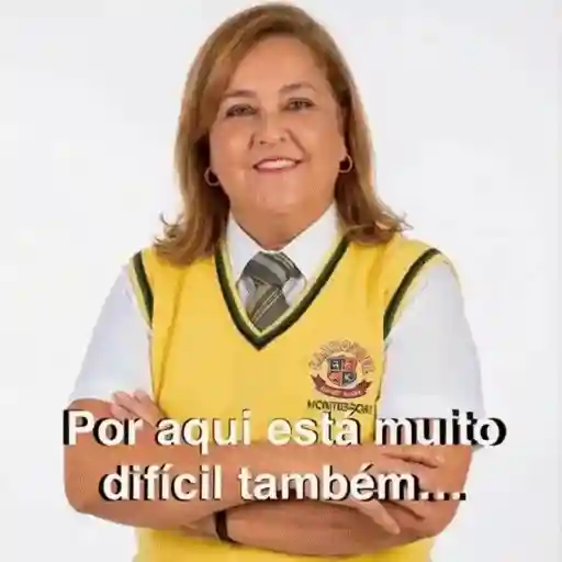 Figurinha: Por aqui está difícil também