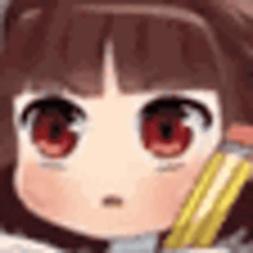 Figurinha: Anime Chibi Estudando