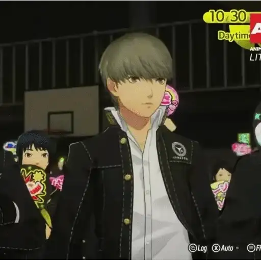 Figurinha: Persona 4 - Yu Narukami e Fã Clube