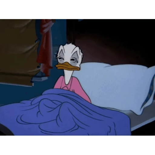Figurinha: Pato Donald com sono