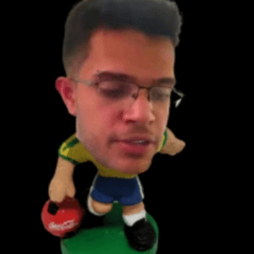 Figurinha: Jogador com cabeça grande