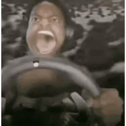 Figurinha: IShowSpeed gritando no volante