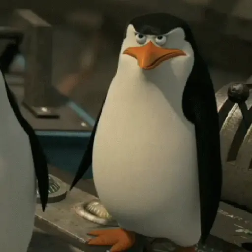 Figurinha: Kowalski com peixe armado