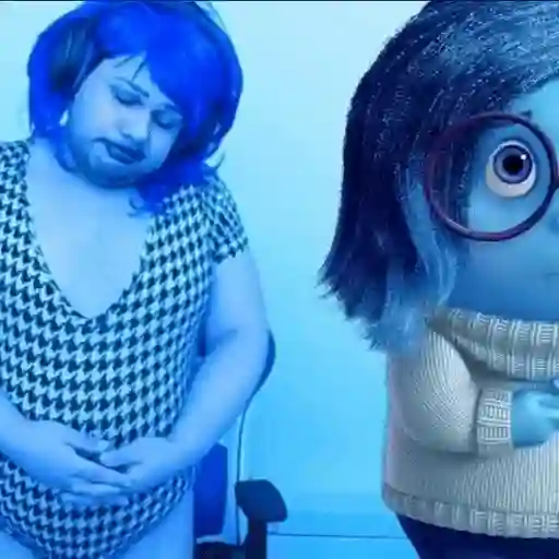 Figurinha: Cosplay de Tristeza