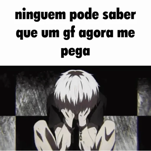 Figurinha: Kaneki Ken no sofrimento