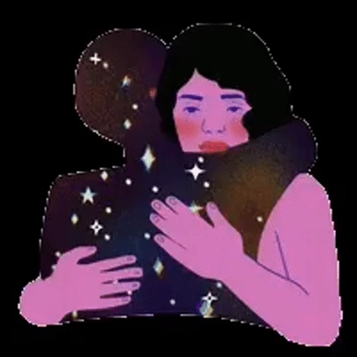 Figurinha: Abraço cósmico