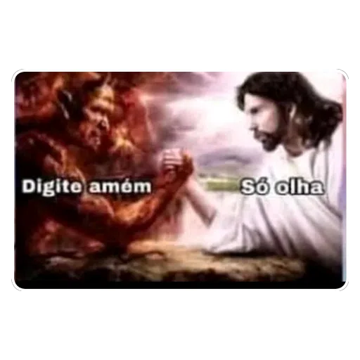 Figurinha: Digite amém