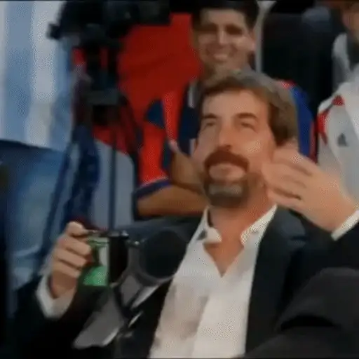 Figurinha: Homem aplaudindo
