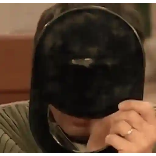 Figurinha: Homem com disco de vinil