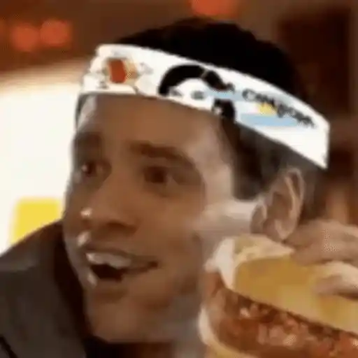 Figurinha: Jim Carrey comendo