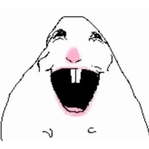 Figurinha: Rato rindo