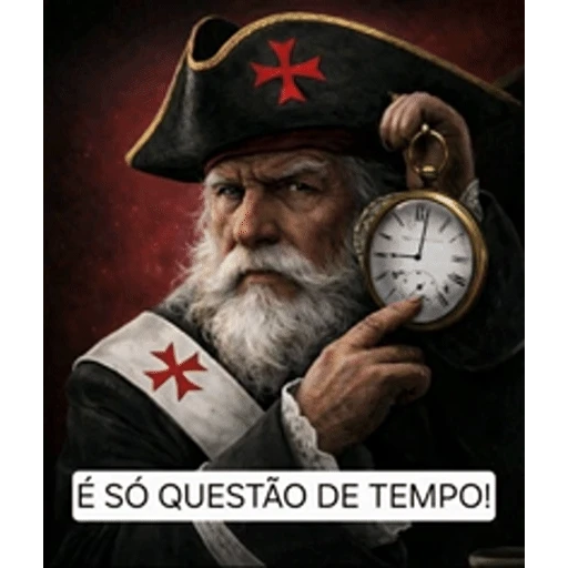 Figurinha: Cavaleiro Templário e o Tempo