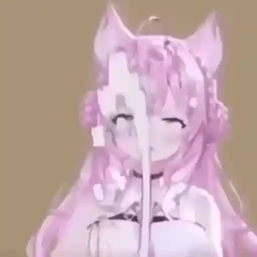 Figurinha: Koyori em glitch