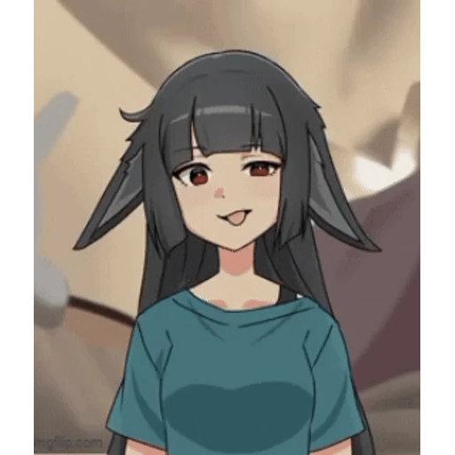 Figurinha: Sorrindo com orelhas