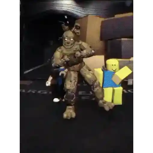 Figurinha: Springtrap dança com Roblox Noob