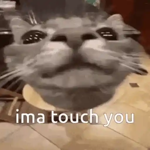 Figurinha: Ima touch you