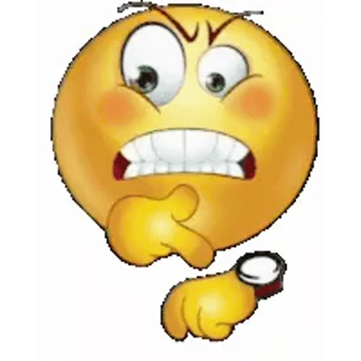Figurinha: Emoji irritado e impaciente