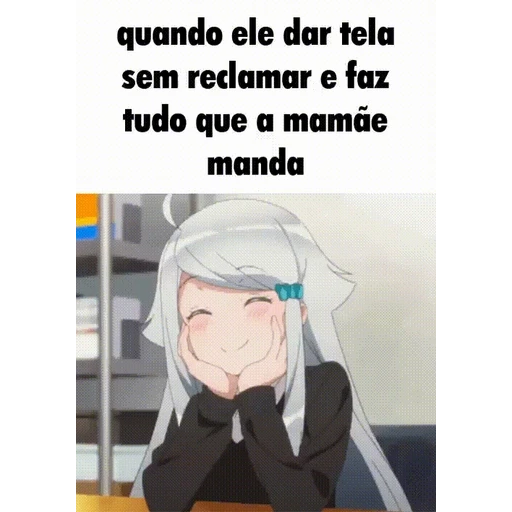 Figurinha: Quando ele dá tela