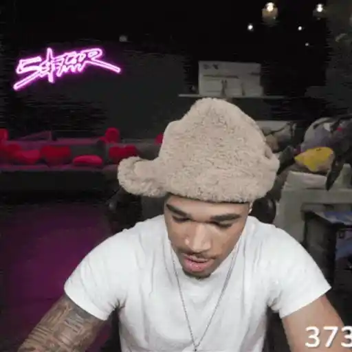 Figurinha: Streamer com Efeito Neon