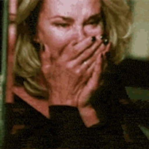 Figurinha: Jessica Lange chorando