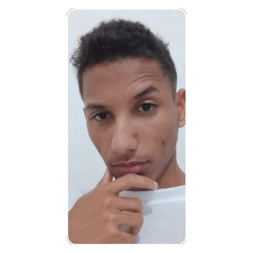 Figurinha: Jovem pensativo