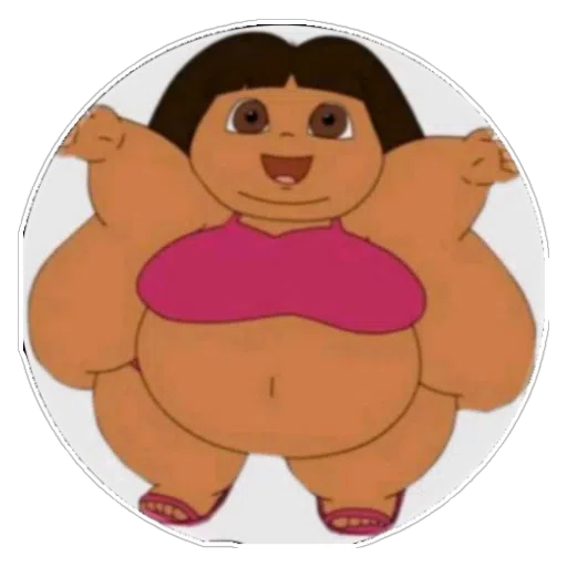Figurinha: Dora Aventureira gordinha
