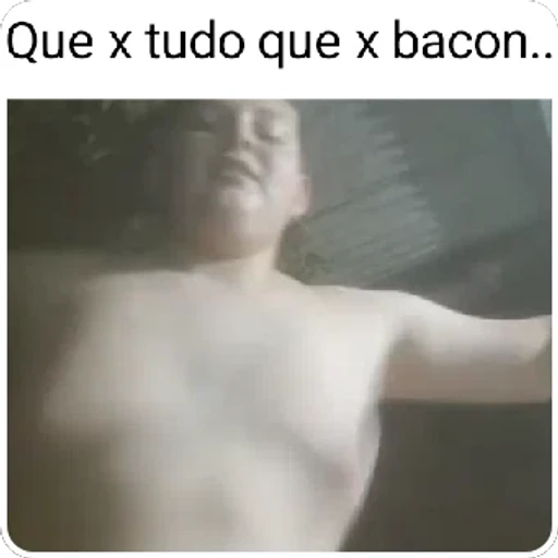 Figurinha: Que x tudo que x bacon