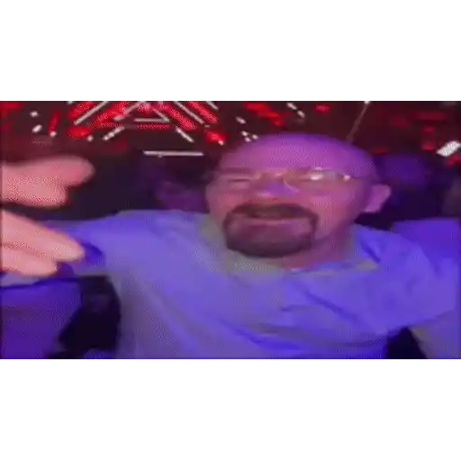 Figurinha: Walter White curtindo na balada