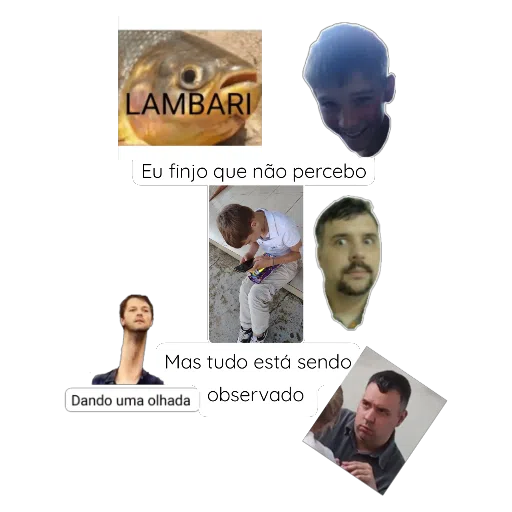 Figurinha: Eu finjo que não percebo