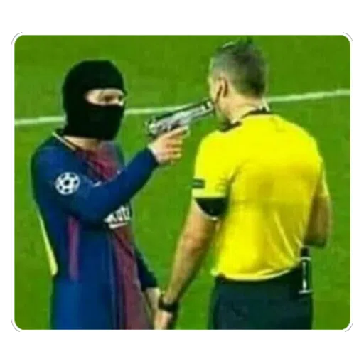Figurinha: Messi vs Árbitro