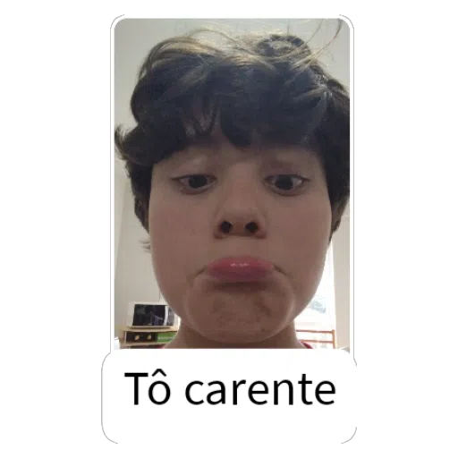 Figurinha: Tô carente