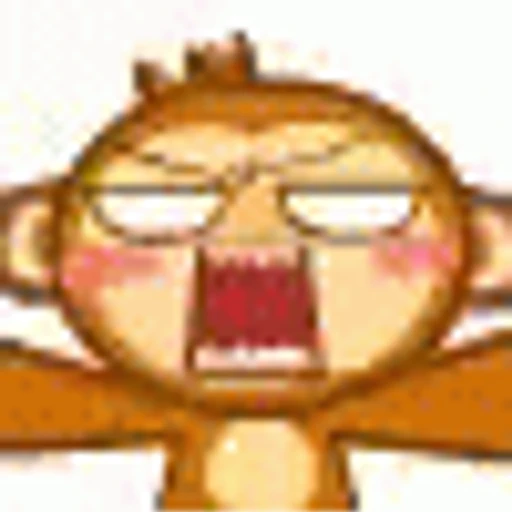 Figurinha: Macaco irritado