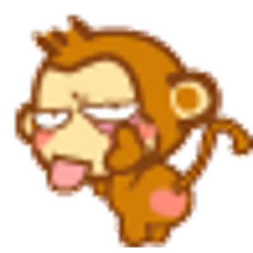 Figurinha: Macaco brincalhão