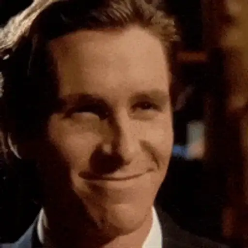 Figurinha: Patrick Bateman Sorrindo