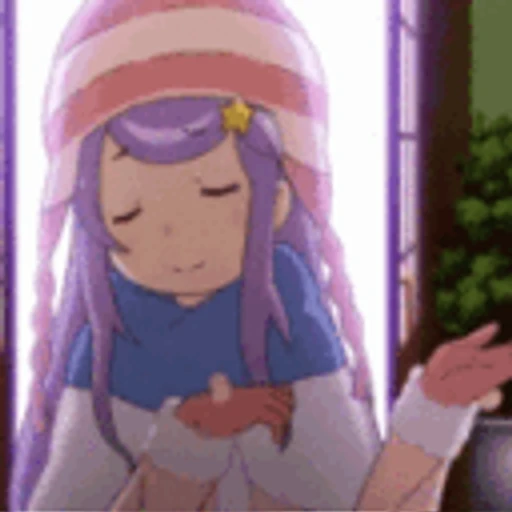 Figurinha: Garota Anime de Gorro